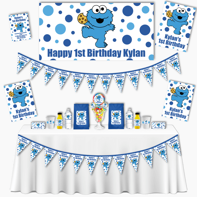Personalised Cookie Monster Grand Party Pack