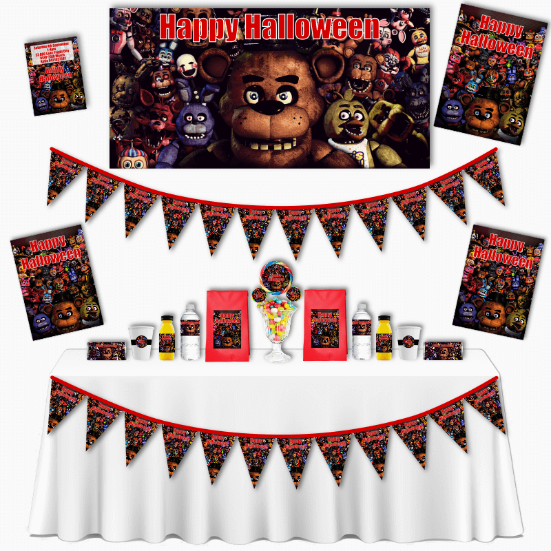 Five Nights At Freddy's FNAF Birthday Party Decor Supplies Set