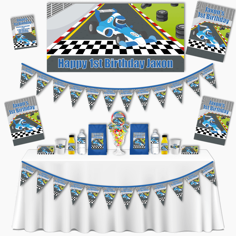 Personalised Grand Race Car Party Pack