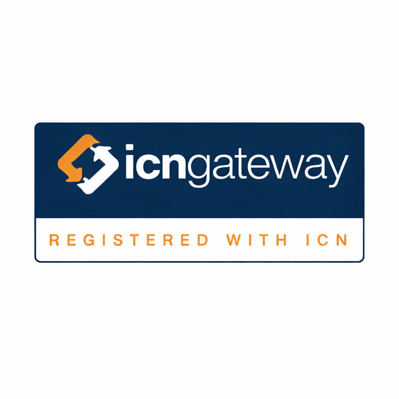 icngateway logo with registered text on a white background