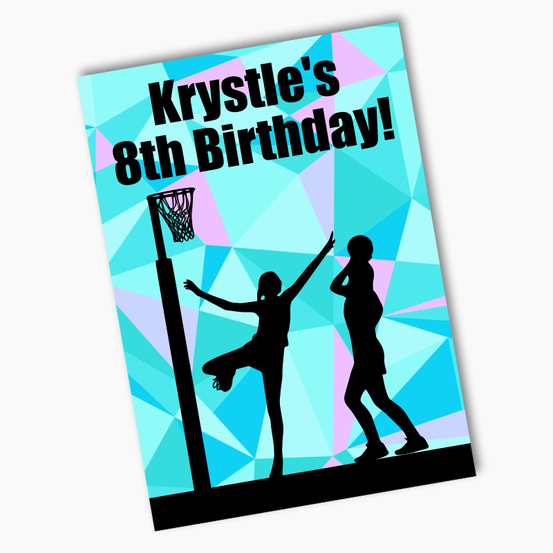 Fun Netball Party Posters & Signs | Custom Printed! - Katie J Design ...