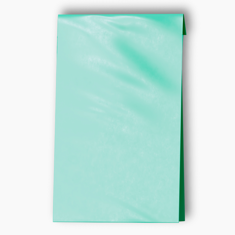 Aqua party bags made from semi-gloss paper, ideal for party favours and loot bags