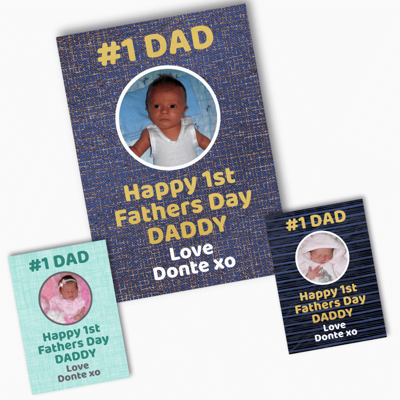 Personalised First Fathers Day Gift Posters