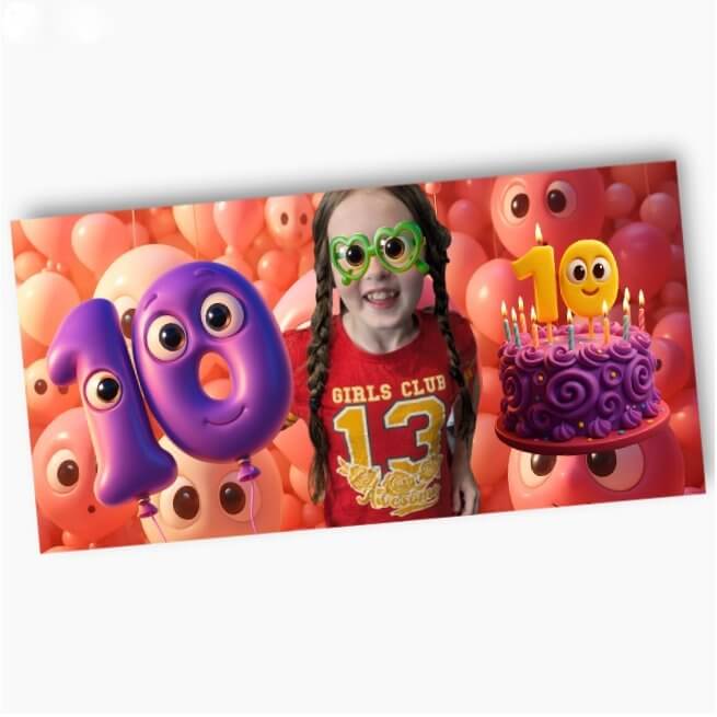 Personalised AI Fun Effects Party Banners - Birthday