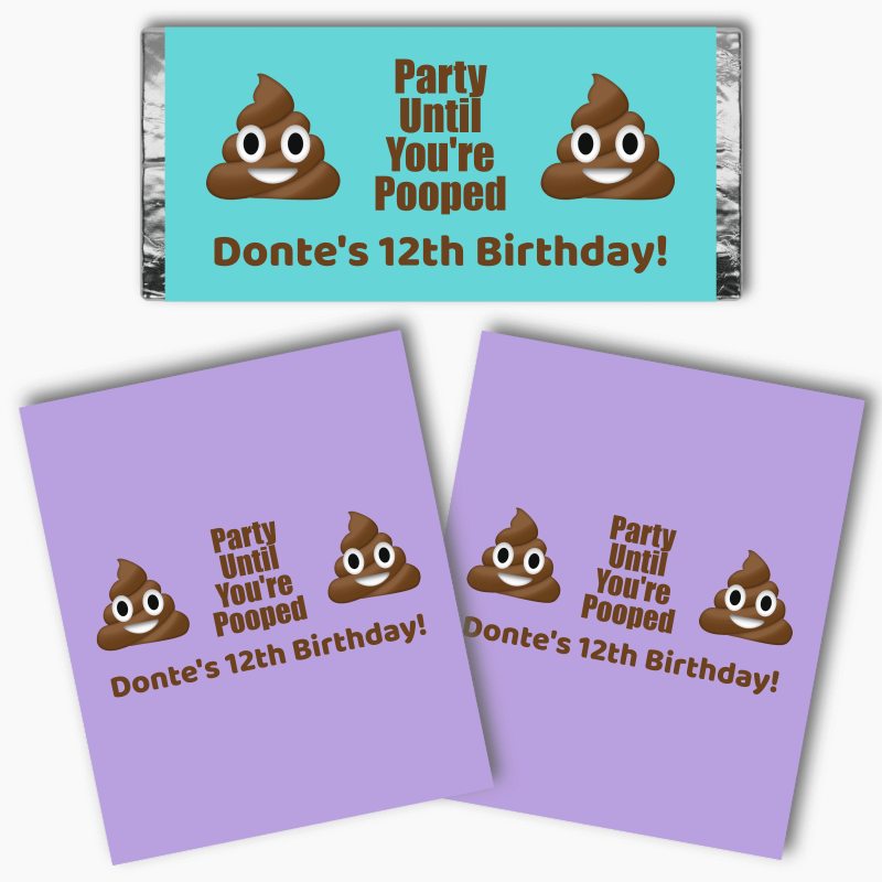 Birthday Poop Emoji Printable