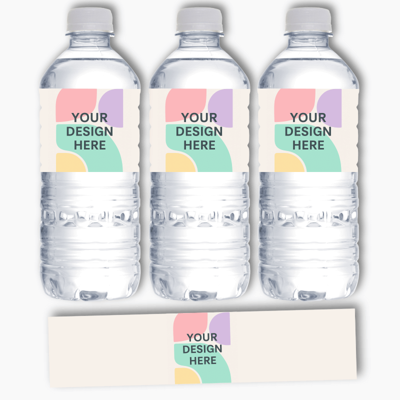 Personalised Print on Demand Water Bottle Labels