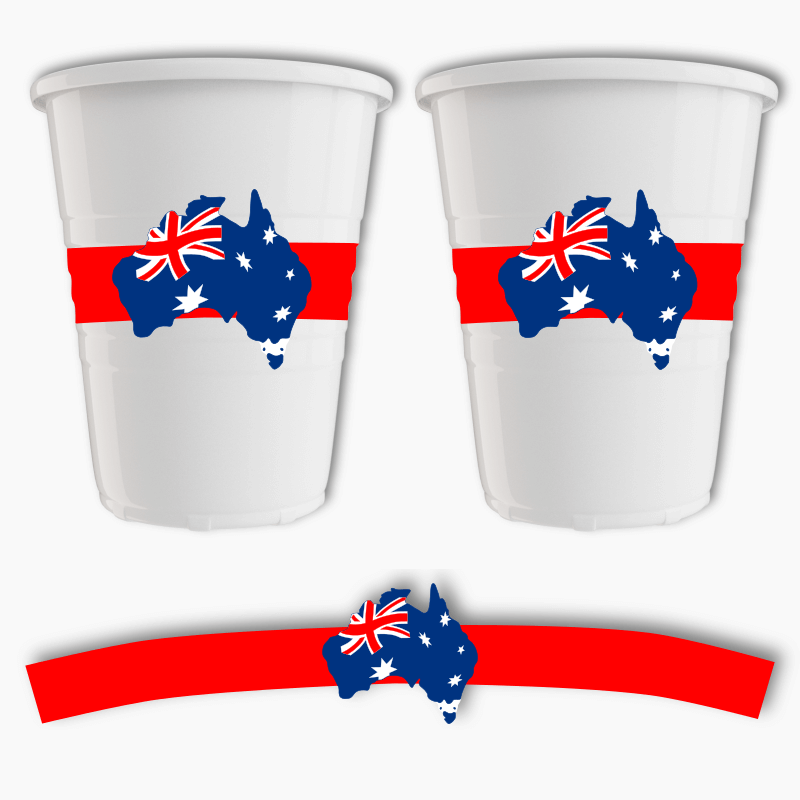 Southern Cross Australia Day Party Cup Stickers