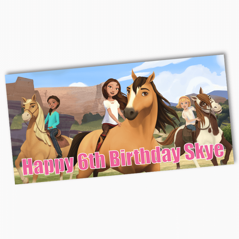 Personalised Spirit Riding Free Party Banners