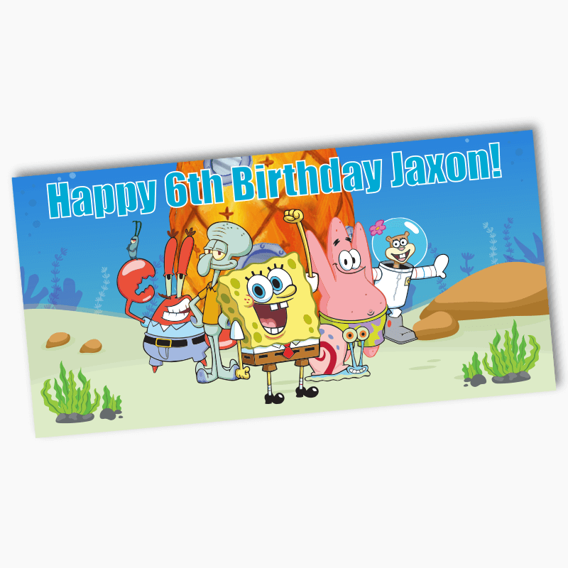 Personalised SpongeBob &amp; Friends Party Banners