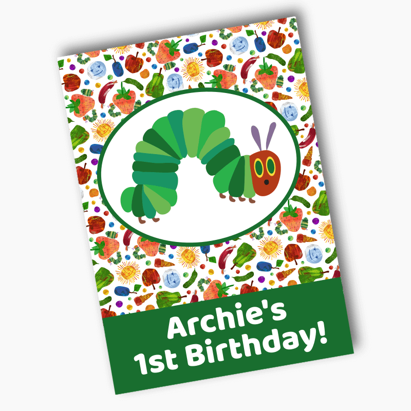 Personalised Very Hungry Caterpillar Party Posters