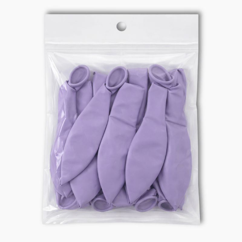 Pastel Purple 30cm party balloons pack of 10 in clear bag for party decorations
