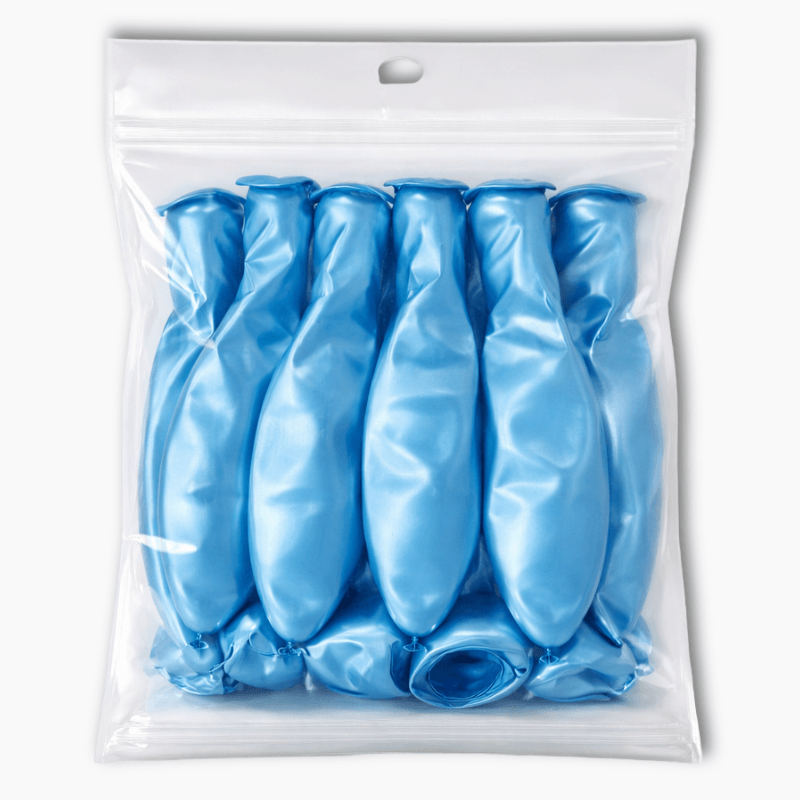 Pearl Blue 30cm party balloons pack of 10 in clear bag for party decorations