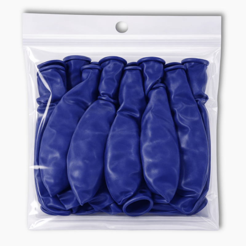 Sapphire Blue 30cm party balloons pack of 10 in clear bag for party decorations