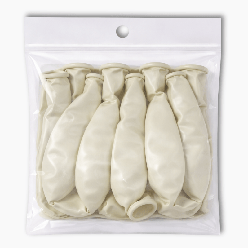 White 30cm party balloons pack of 10 in clear bag for party decorations