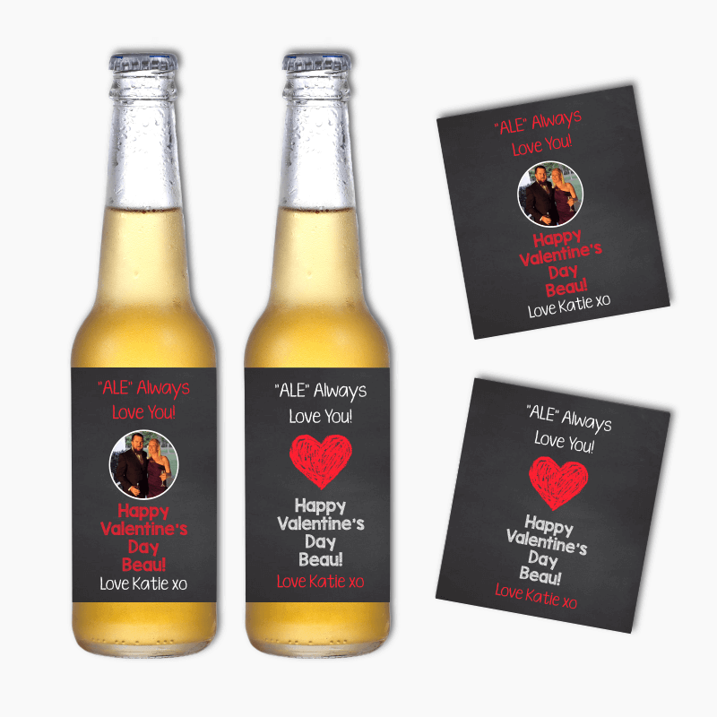 Ale Always Love You Valentines Day Gift Beer Labels