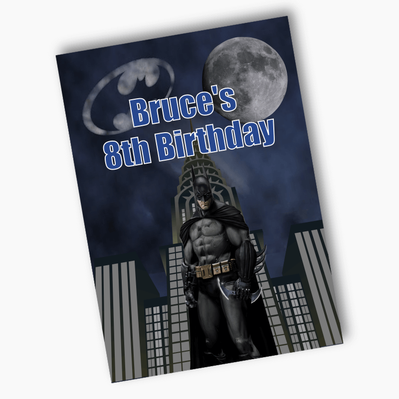Personalised Batman Birthday Party Posters