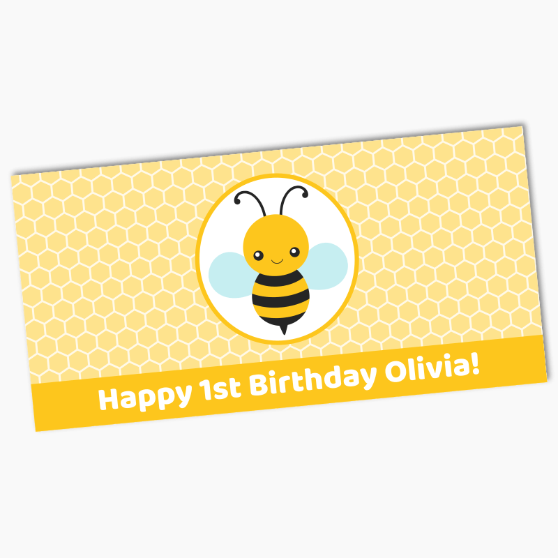 Personalised Buzzy Bee Party Banners