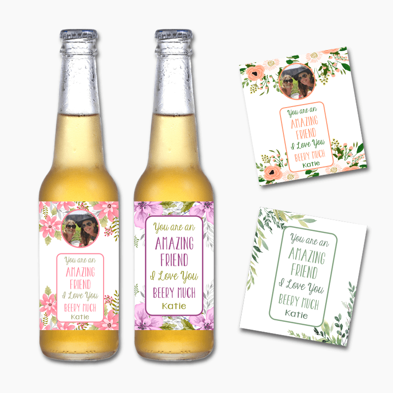 Beery Amazing Friend Gift Beer Labels