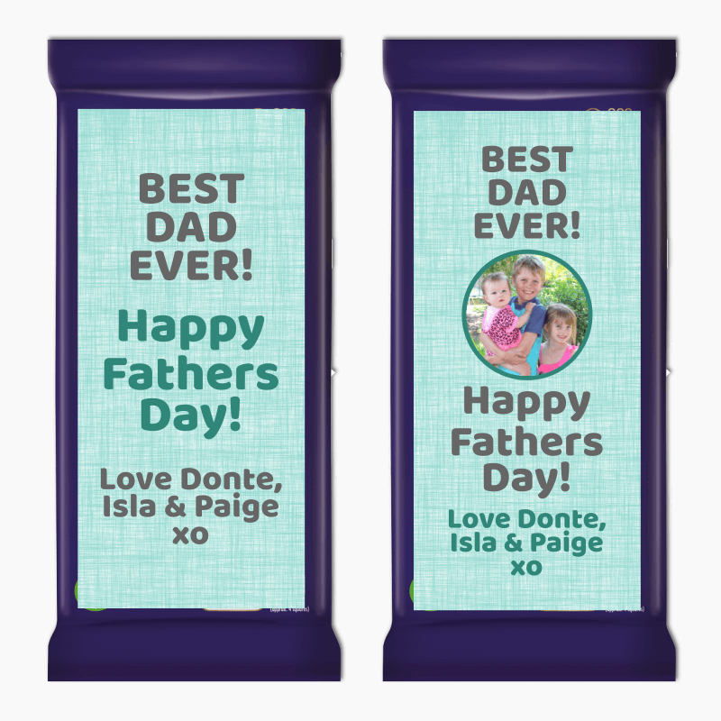 Best Dad Ever Fathers Day Gift Cadbury Chocolate Labels
