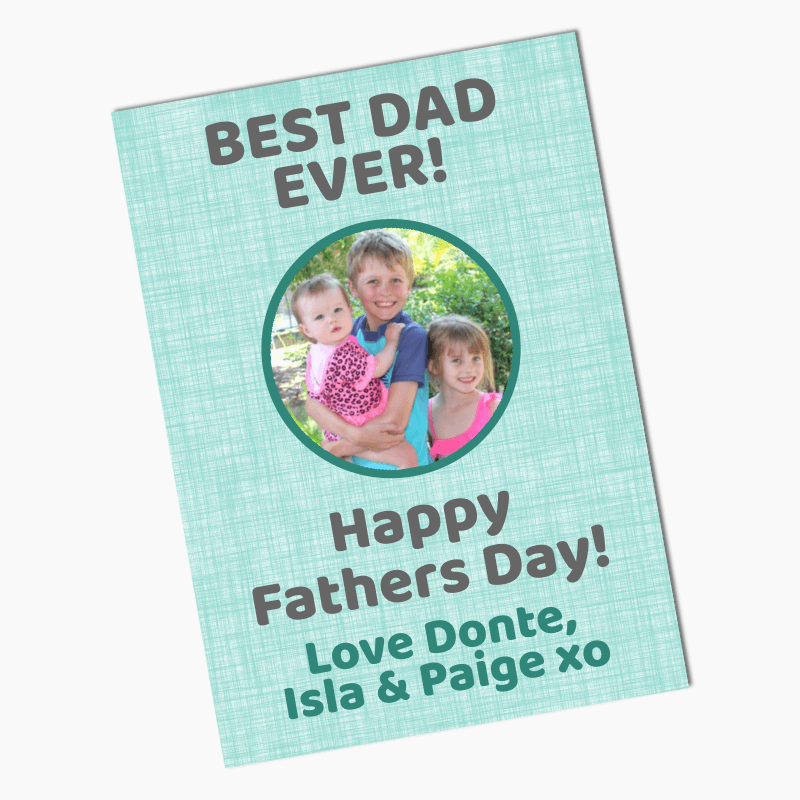 Personalised Best Dad Ever Fathers Day Gift Posters