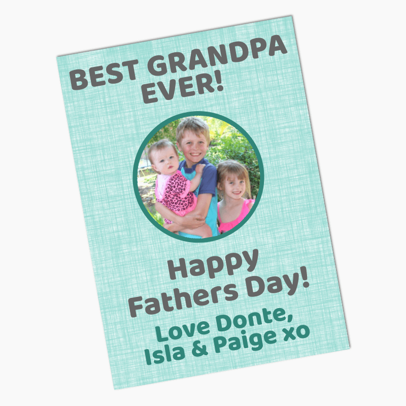 Personalised Best Grandpa Ever Fathers Day Gift Posters