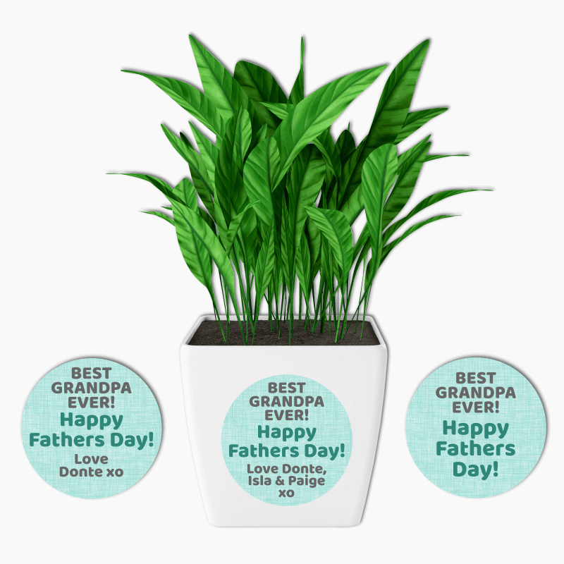 Best Grandpa Ever Fathers Day Gift Round Stickers