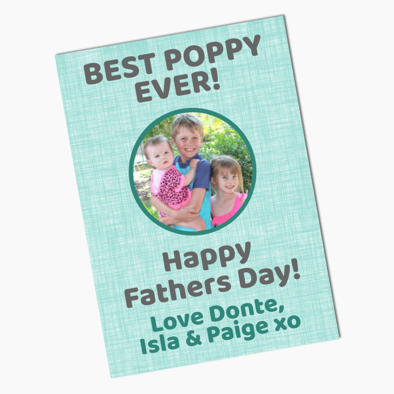 Personalised Best Poppy Ever Fathers Day Gift Posters