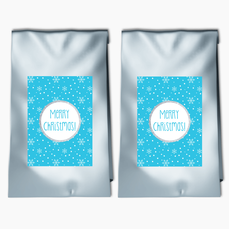 Winter Wonderland Christmas Party Bags & Labels