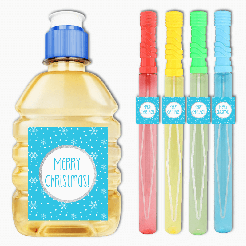 Winter Wonderland Christmas Party Rectangle Stickers