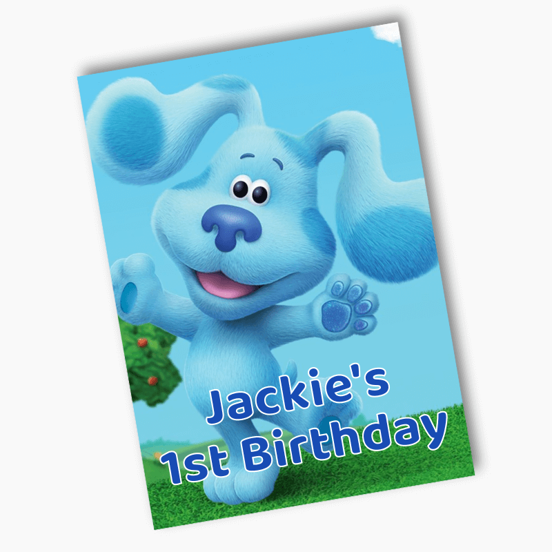 Personalised Blue&#39;s Clues Birthday Party Posters
