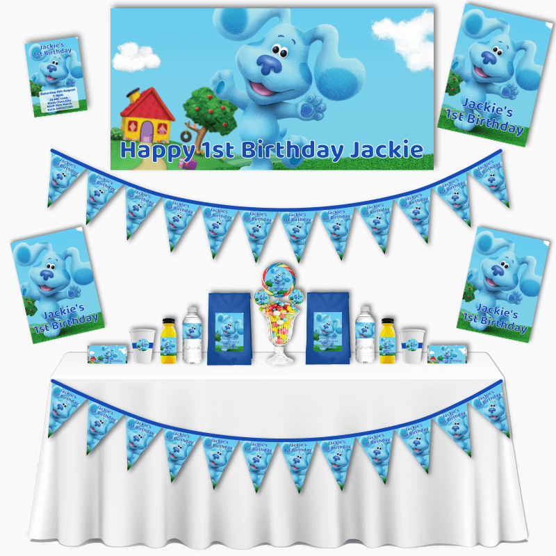 Personalised Blue&#39;s Clues Grand Birthday Party Pack