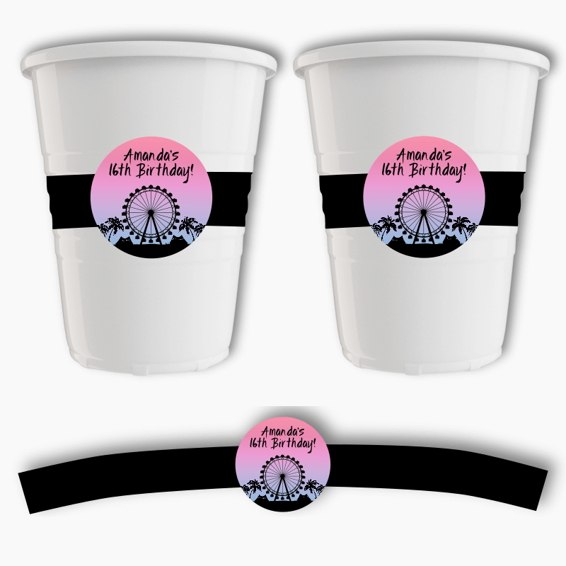 Coachella Festival Party Cup Stickers