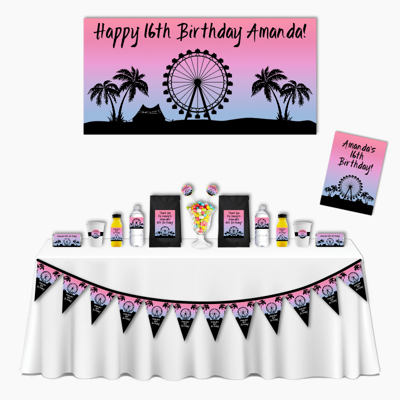 Personalised Coachella Festival Deluxe Birthday Party Pack