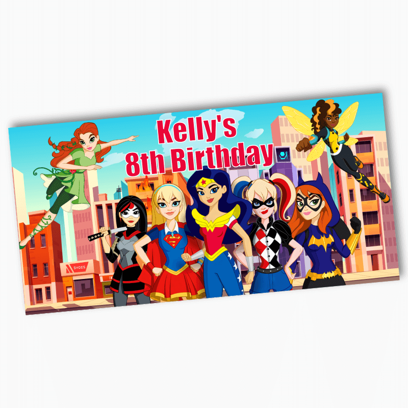 Personalised DC Super Hero Girls Party Banners