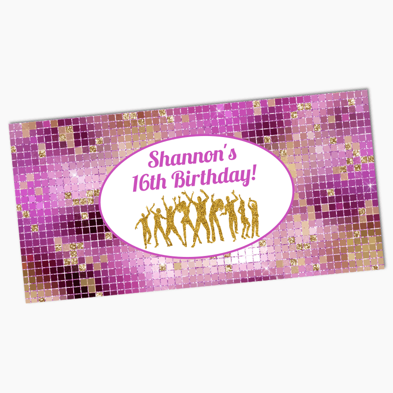Personalised Dance Party Birthday Banners