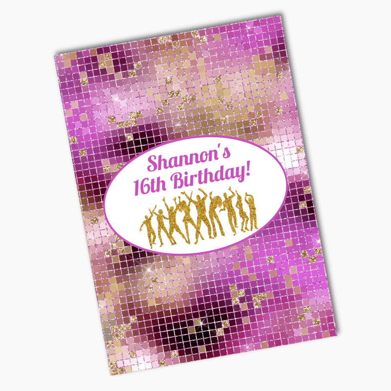 Personalised Dance Party Birthday Posters