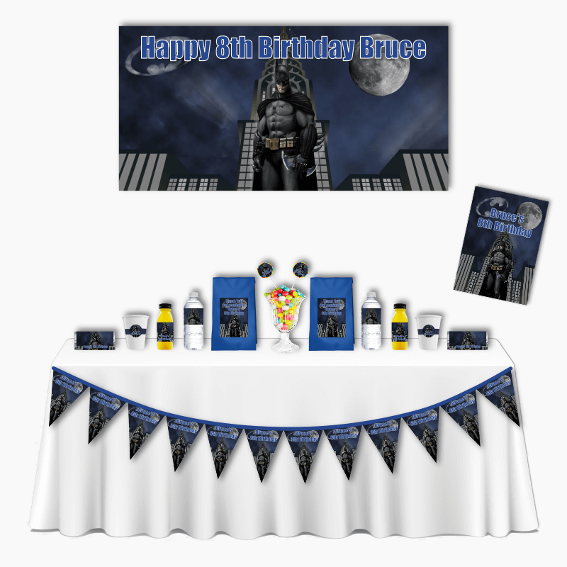 Personalised Batman Deluxe Birthday Party Pack