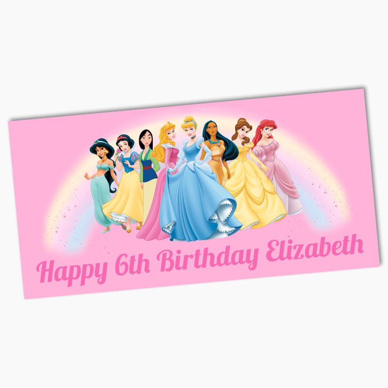 Personalised Disney Princess Birthday Party Banners