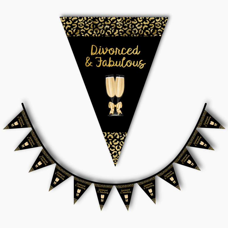 Divorced and Fabulous Party Flag Bunting