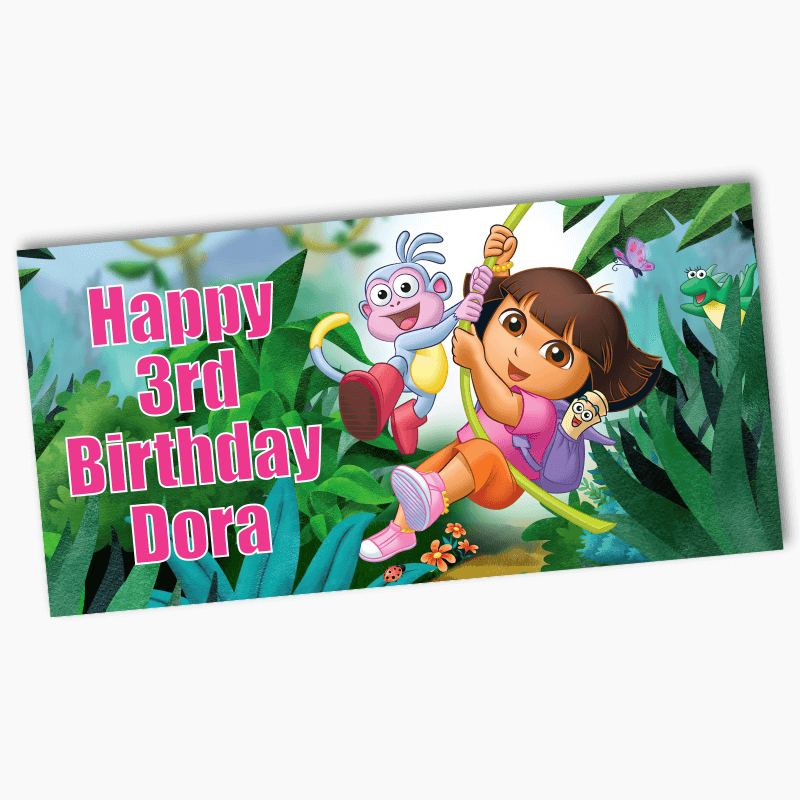 Personalised Dora the Explorer Party Banners