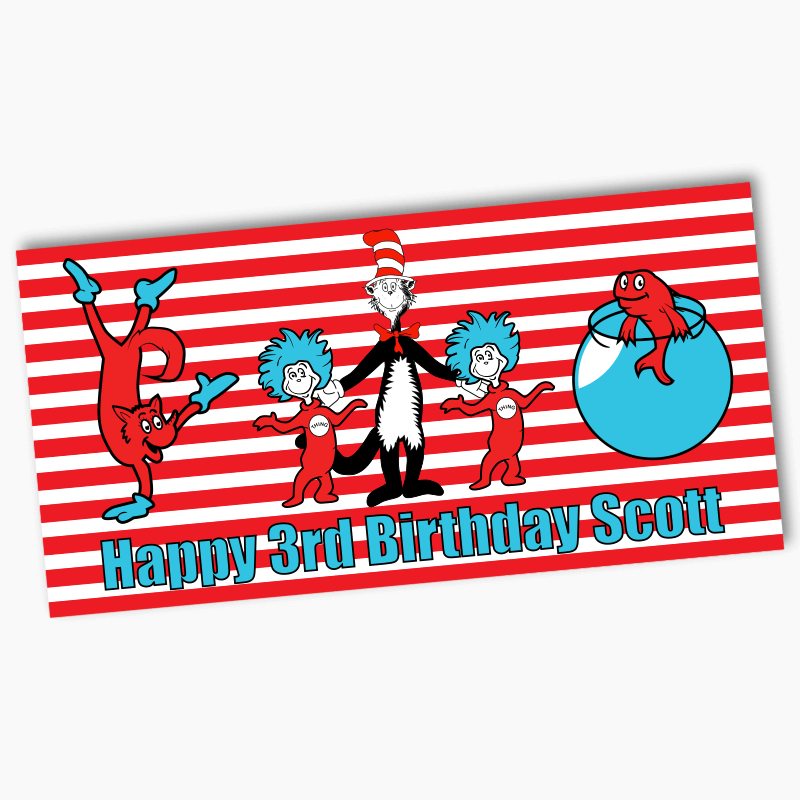 Personalised Dr Seuss Party Banners