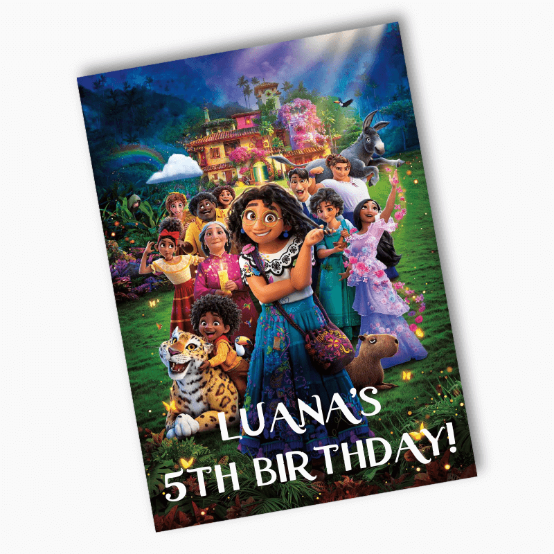 Personalised Encanto Birthday Party Posters