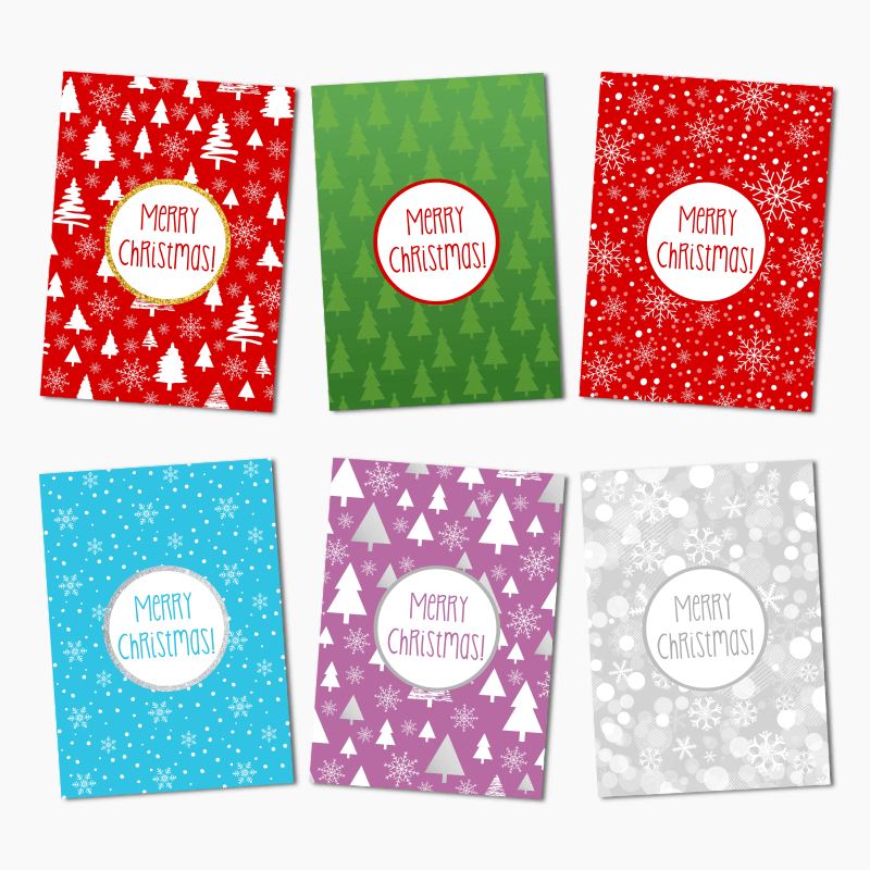 Festive Merry Christmas Wine & Beer Labels