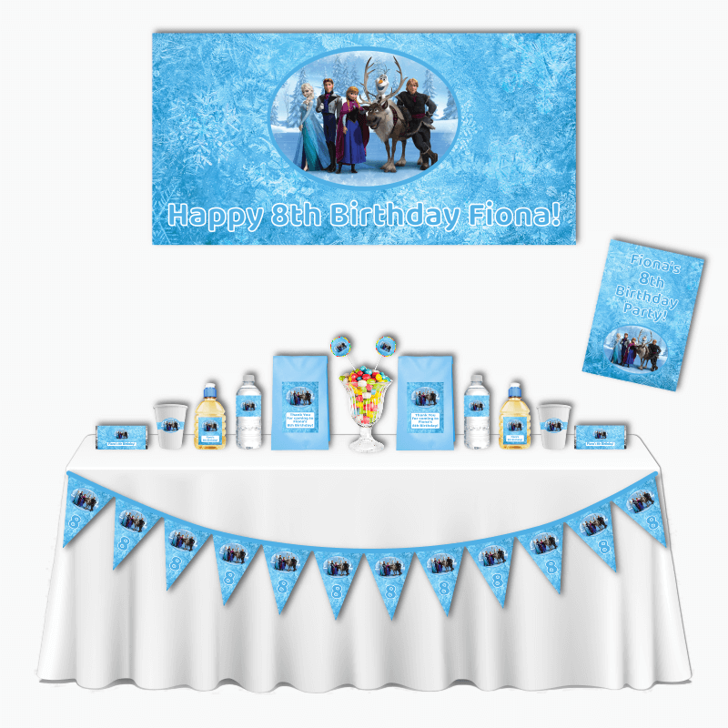 Personalised Frozen Deluxe Birthday Party Pack