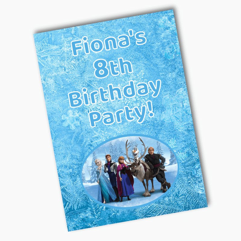 Personalised Frozen Birthday Party Posters