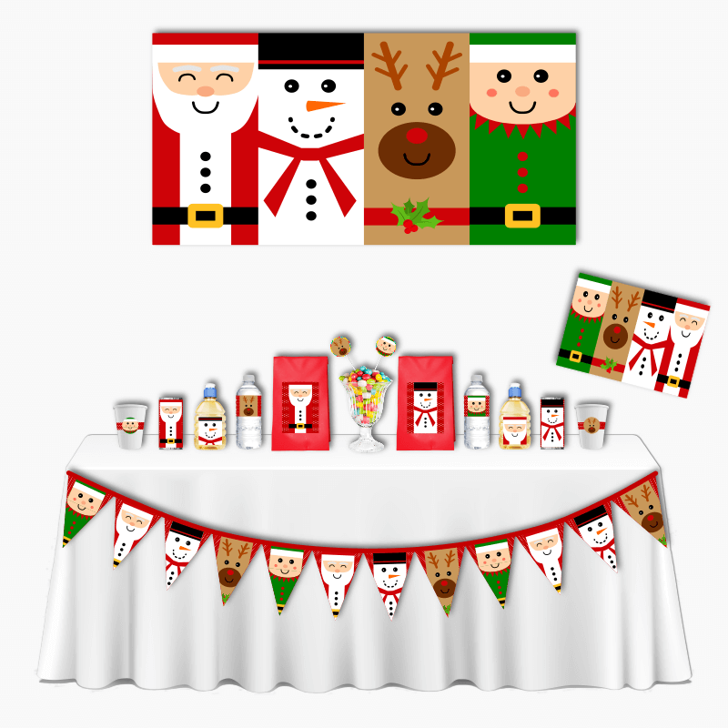 Fun Christmas Character Deluxe Party Decorations Pack