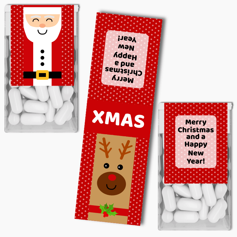 Fun Christmas Character Gift Tic Tac Labels