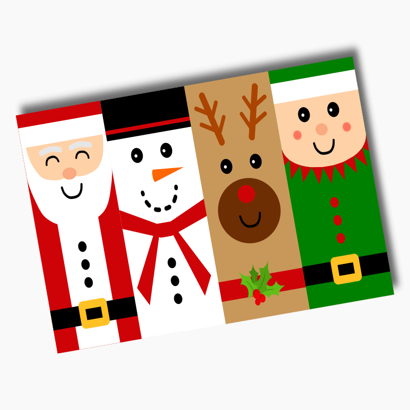 Fun Christmas Character Party Posters
