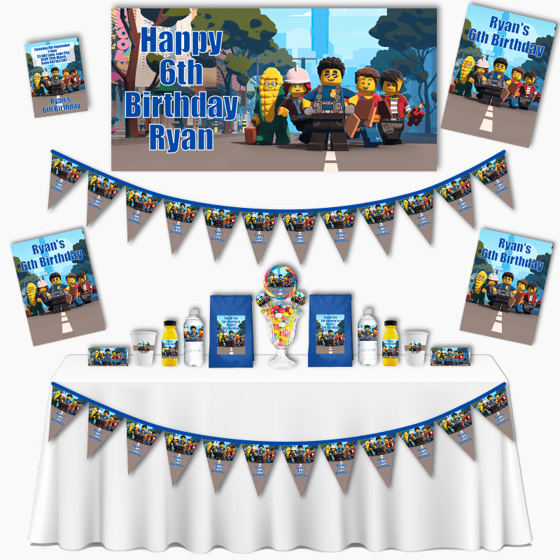 Personalised Lego City Adventure Grand Party Pack