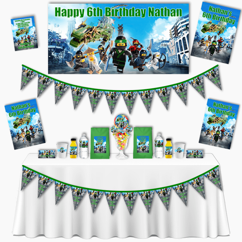 Personalised Lego Ninjago Grand Birthday Party Pack
